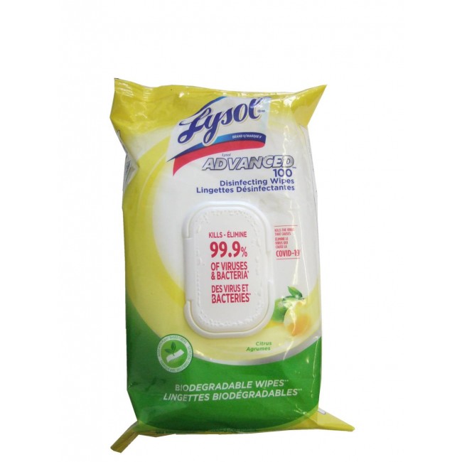 Lysol moist disinfectant 80 wipes for sanitizing and disinfecting surfaces. Kill 99.99% of microbes.