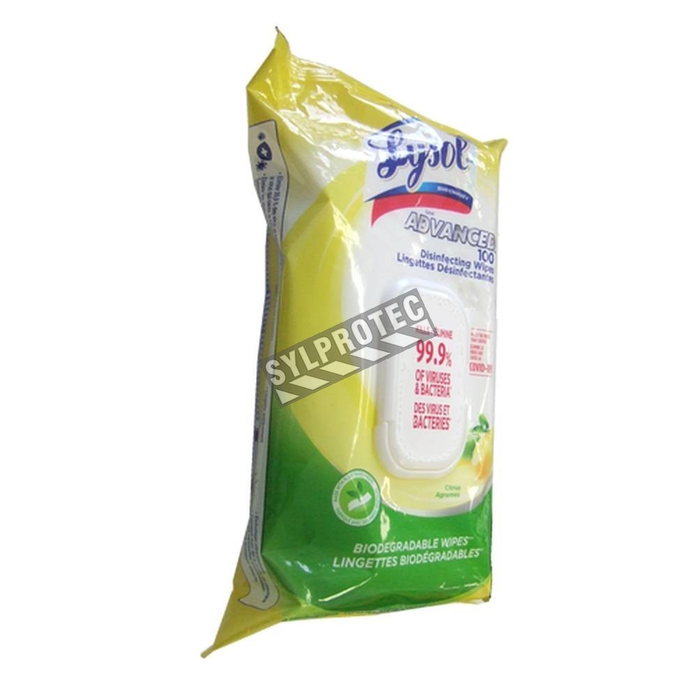 LYSOL Lingette désinfectante odeur d'agrumes 596317555207