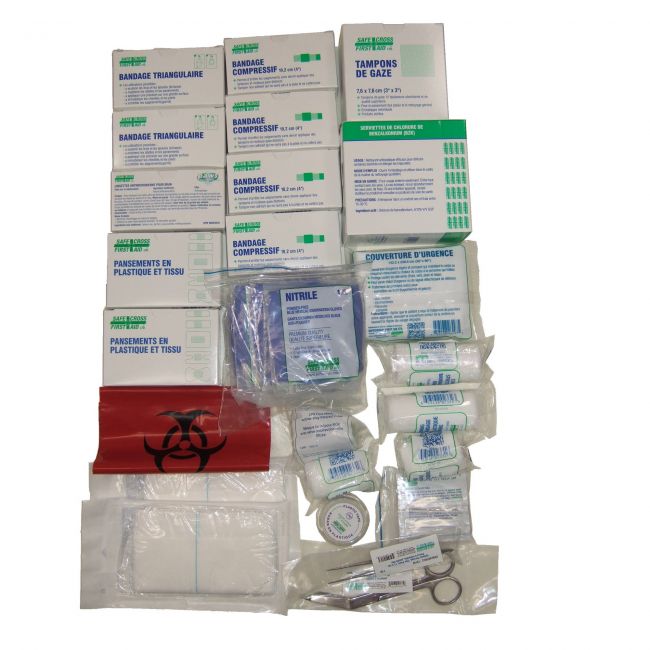 Refill content for kit TR03M kit compliant with CAN/CSA Z1220-17 for low risk 26 to 50 workers 