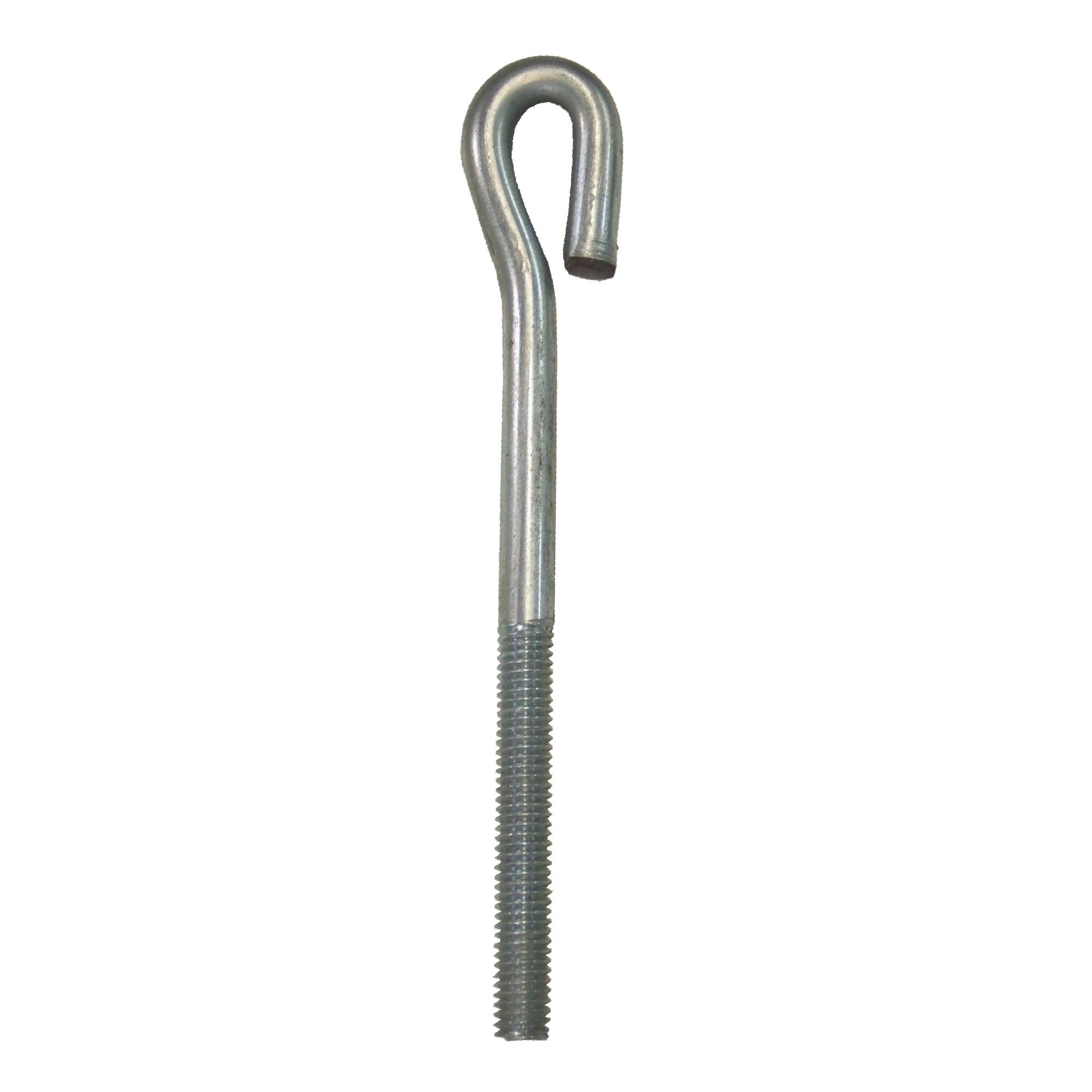 3/8 threaded rod with hook, 6-3/4 long for industrial curtain.