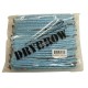 Blue sponge sweat catcher headband with black elastic, 25 pack