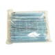 Blue sponge sweat catcher headband with black elastic, 25 pack