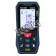Ultrasonic distance meter measuring in imperial & metric. Range: 0.5 m to 16 m. Includes soft carrying case and 9V battery.
