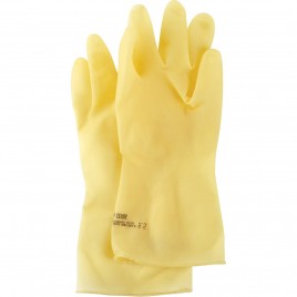 Marigold Industrial natural rubber latex glove, 17 mils thick, 13" long, sold by the pair