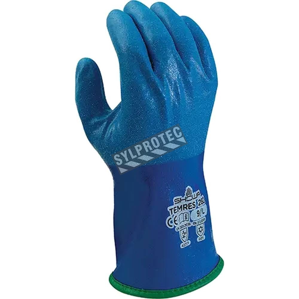 Waterproof polyurethane glove with fleece lining, breathable & durable
