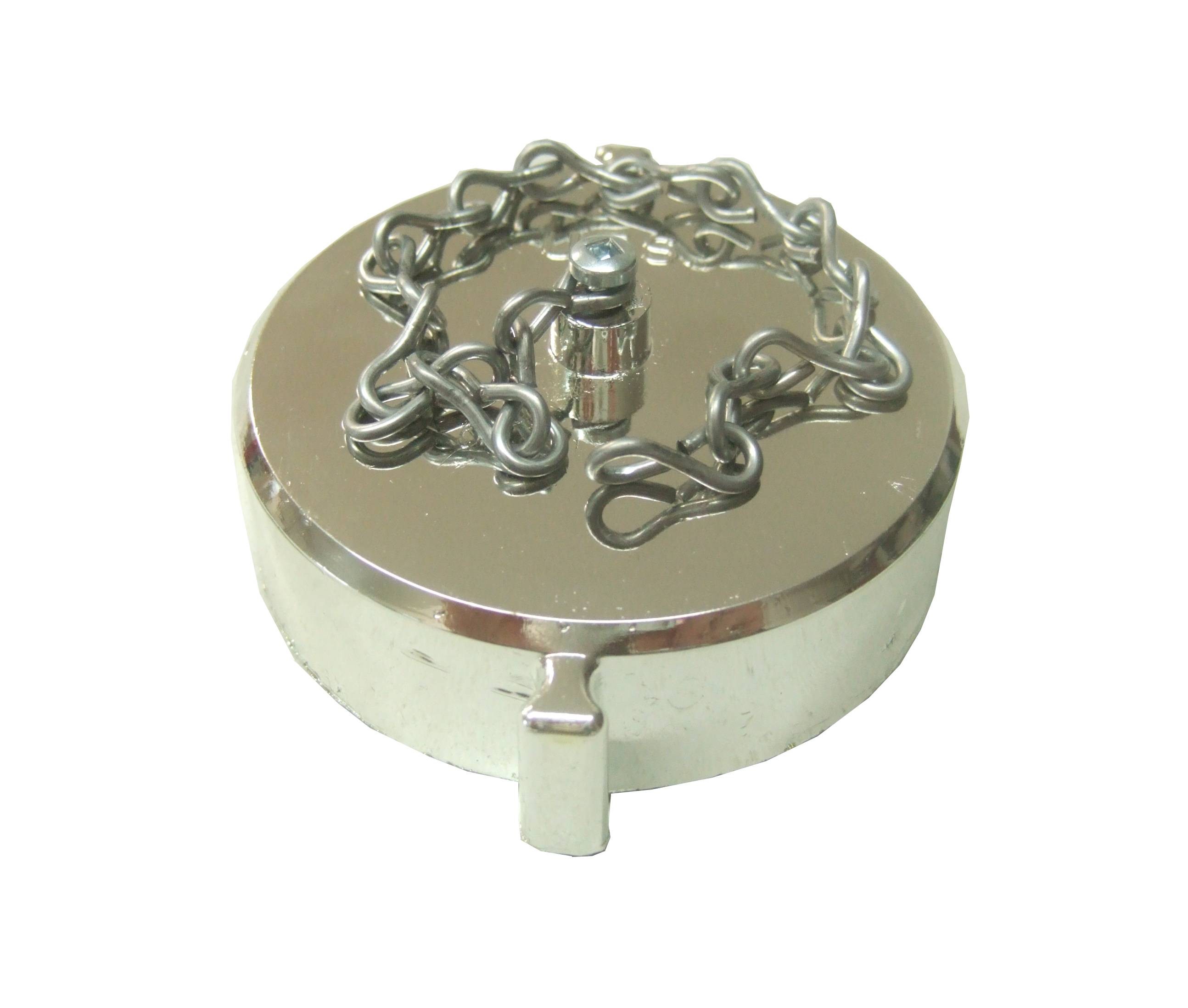 Fire Hose Valve Cap & Chain, 2 1/2, Plastic, NST —