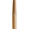 Wooden handle, tapered tip, 1-1/8" diameter, 60" long, sold by unit