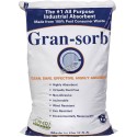 Gran-sorb recycled cellulose absorbent for liquid spills, with an absorption capacity of 17 L, sold in 14.06 kg (31 lb) bags
