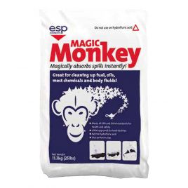 Absorbant Magic Monkey pour déversement de liquide de toute viscosité d’une capacité de 41 à 52 L, sac de 11,3 kg (25 livres)