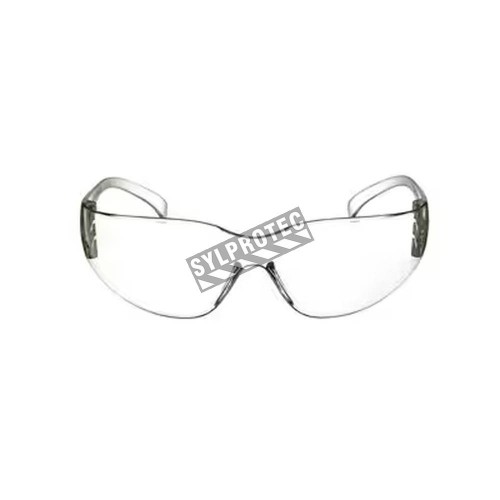 3M Virtua Max protective eyewear with anti-fog treated clear polycarbonate lenses. CSA approved for impact protection.