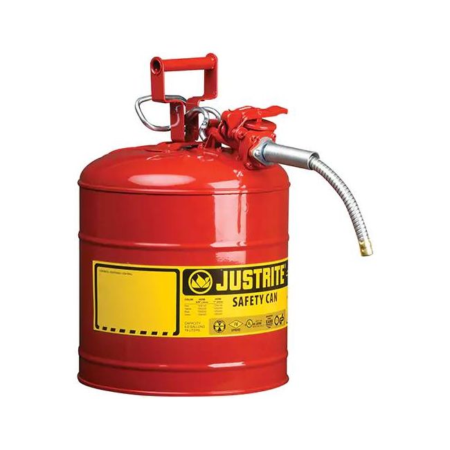 Bidon d'acier type 2 de 2.5 gallons pour liquides inflammables