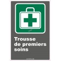 Affiche CDN «Trousse de premiers soins» en français, formats & matériaux divers, d’autres langues & éléments optionnels