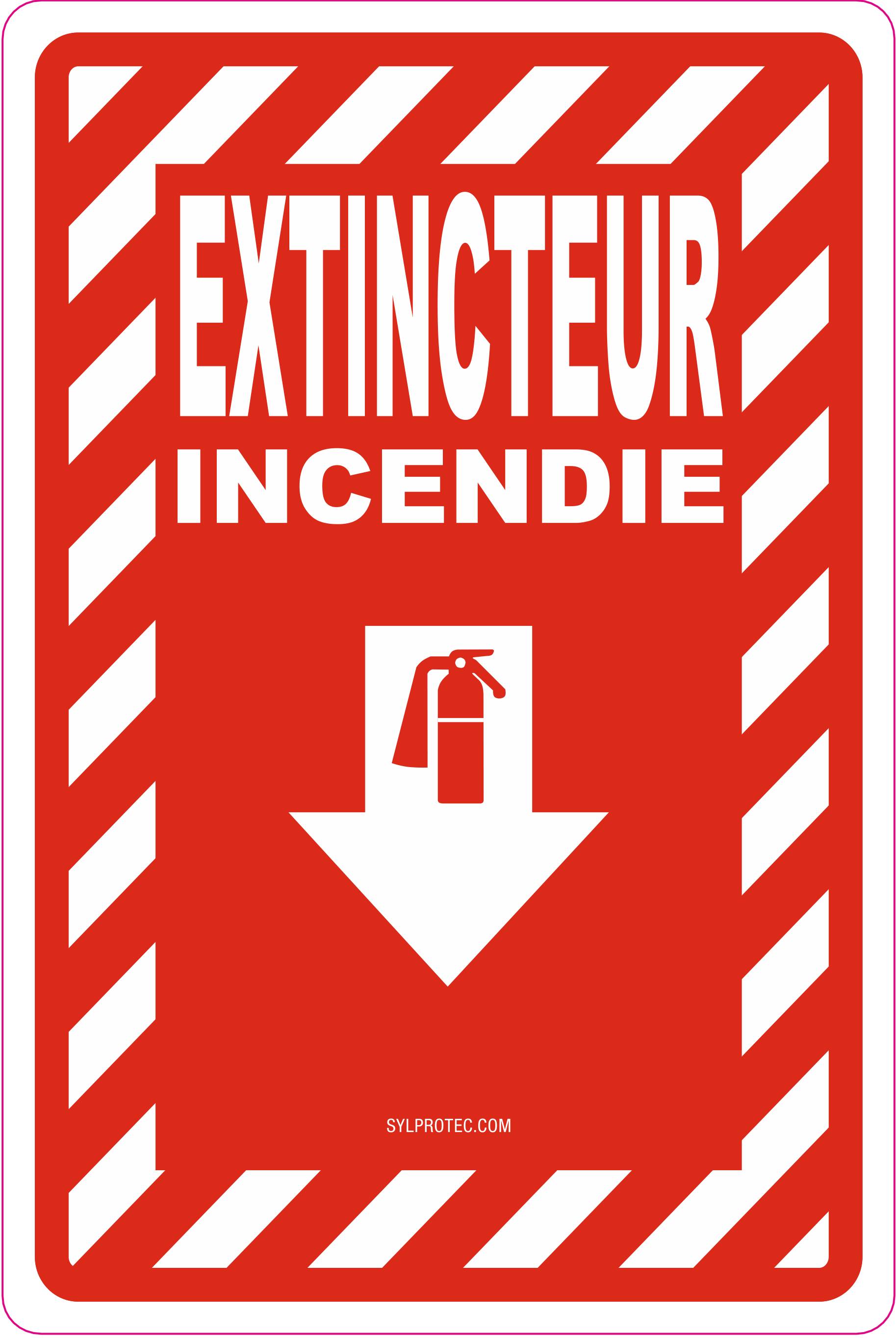 Affiche «Extincteur Incendie», choix de langue, formats & matériaux