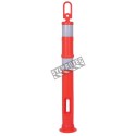 High-visibility retroreflective roadside post made of low-density polyethylene, 44 in high, sold individually