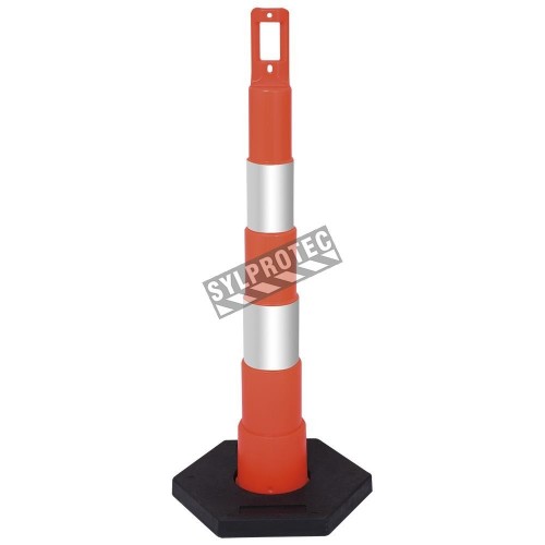 High-visibility retroreflective roadside post made of low-density polyethylene, 48&quot; high, sold individually