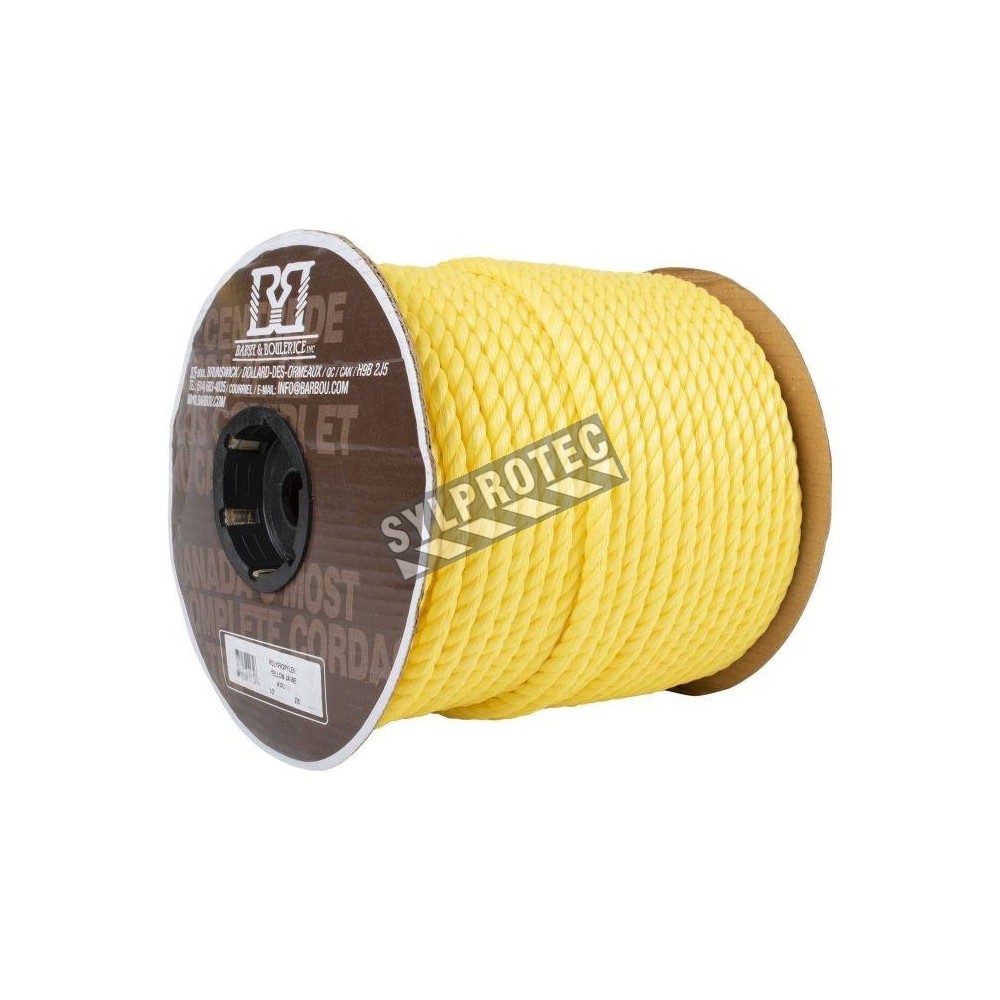 Twisted polypropylene rope, choice of diameters, sold individually Barry  Boulerice