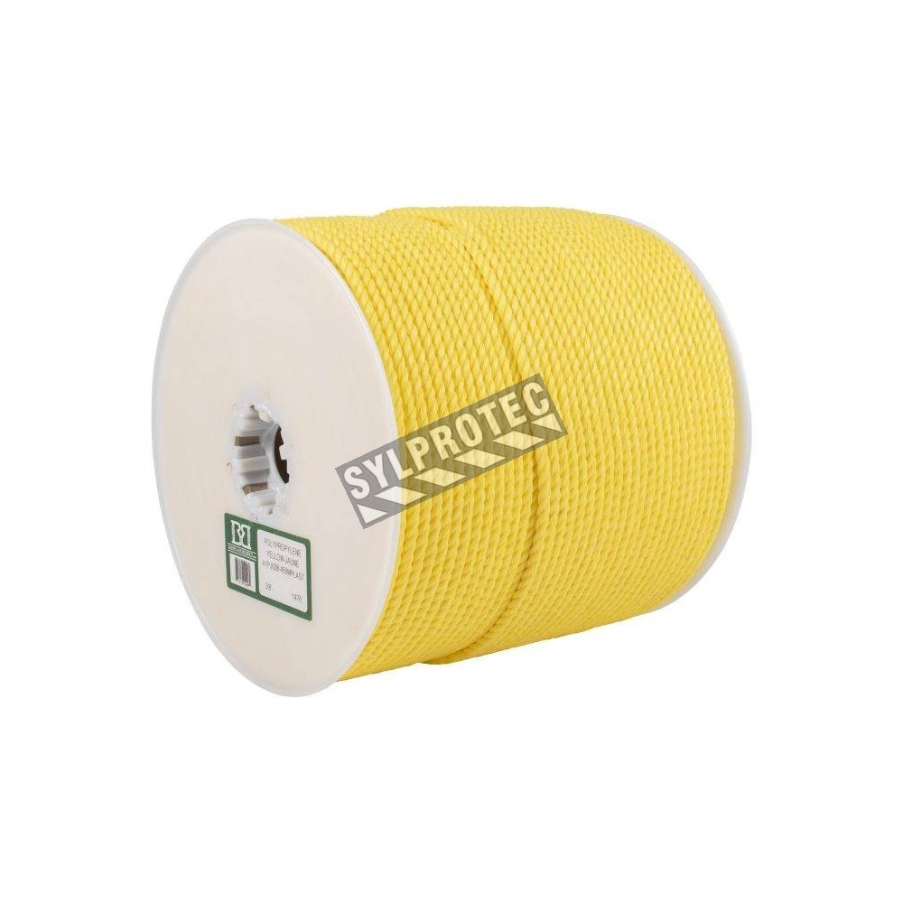Twisted polypropylene rope, choice of diameters from Barry Boulerice