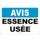 Affiche OSHA « Avis essence usée » en français: langues, formats & matériaux divers + options