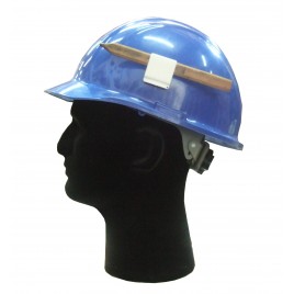 Adhesive pen clip for construction or hard helmets. White color, Sold individually