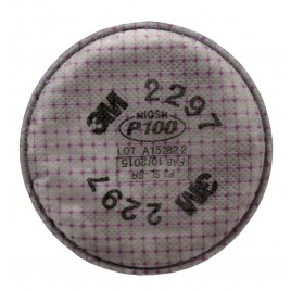 3M™ 2297 P100 filter with protection against harmful concentrations of organic vapors, sold by the pair