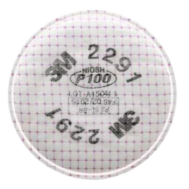 3M 2091 P100 filter for half & full facepiece respirators series 6000, 7000 & FF-400. NIOSH approved. Sold in pairs.