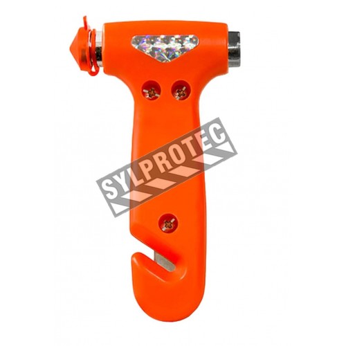 Emergency car hammer including belt cutter, sold individually
