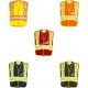 Veste de circulation, taille unique ajustable, polyester, 5 poches, détachable en 5 points, vendue à l’unité ou paquet de 25