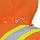 Kangourou Pioneer en polaire orange fait de polyester 10.5 oz haute visibilité pour homme, vendu à l’unité