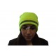 Yellow High-visibility winter toque, 100% acrylic, one size, sold individually