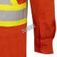 Safety shirt, orange Hi-vis, FR-TECH 7 oz fireproof, size small to 4XL, Pioneer V2540460, model 7743, sold by unit