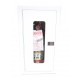 Semi-recessed built-in cabinet for 5 lbs powder fire extinguishers, pre-painted white