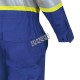 Women's 100% flame-resistant 7 oz , Pioneer 7704W royal blue safety coverall,ARC 2, with high-visibility reflective stripes