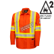 Safety shirt, orange Hi-vis, FR-TECH 7 oz fireproof, size small to 4XL, Pioneer V2540460, model 7743, sold by unit