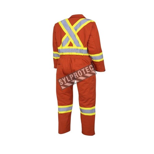 Pioneer Women&#039;s Orange Poly/Cotton 7oz V2020450, model 5514W, Coverall XS to 2XL