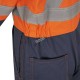 Pioneer Women's Poly/Cotton 7oz V2020450, model 5514W, 2 colors orange and navy blue coverall, XS to 2XL