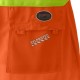 Pioneer orange high-visibility safety vest, class 2, level 2, detachable, 5 pockets, sold individually