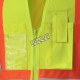Pioneer woman yellow high-visibility safety vest, class 2, level 2, 9 pockets, sold individually
