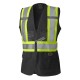Pioneer woman 139BK black safety vest, class 1, level 2, 9 pockets, sold individually