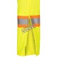 Pantalon de sécurité routière Pioneer jaune haute visibilité pour femme classe 2, niveau 2, XS à 3XL