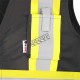 Pioneer 7729 black flame-retardant Fr-tech arc-resistant safety vest, ARC 2 rated, with high-visibility stripes
