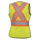 Veste de sécurité Pioneer 489, jaune de haute visibilité, complément détachable, en maille, zipper détachable, 6 poches