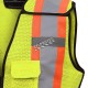 Pioneer 489 safety vest, yellow high-visibility, detachable mesh complement, zipper, 6 pockets, sold individually