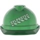 MSA® V-Gard 500™ vented hard hat type 1, class C approved with a 4-point suspension. Sold individually