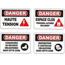 Affiches OSHA danger