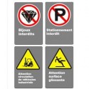 CSA warning and interdiction signs