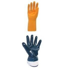 Superior Chemstop® heavy duty black neoprene gloves, 12 inches long, 30  mils thick.
